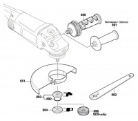 Bosch 3 601 H54 M00 Gws 24-230 Jh Angle Grinder 230 V / Eu Spare Parts